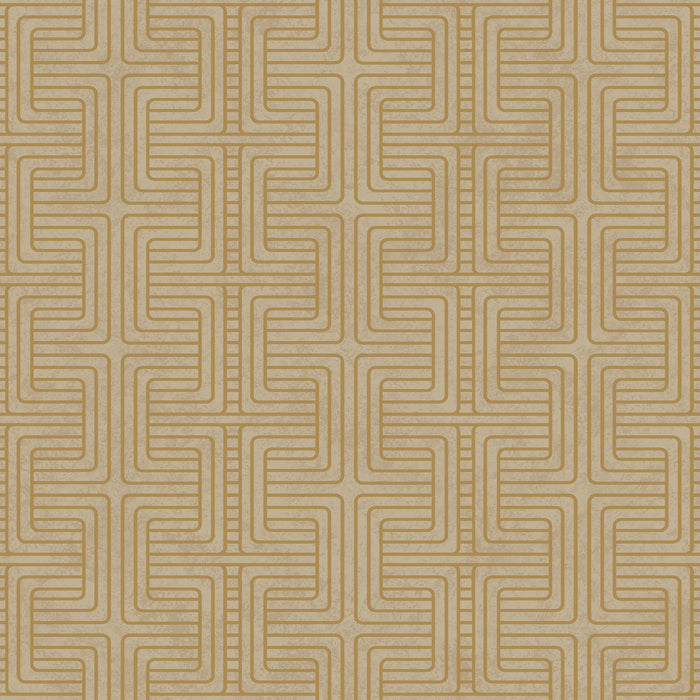 Schumacher Geo Tribe Gold Wallpaper 6481