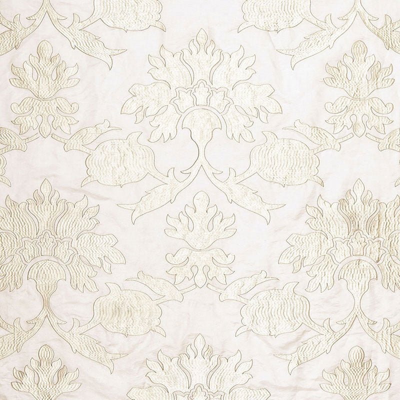 Schumacher Roussillon Embroidery Chalk Fabric 65291