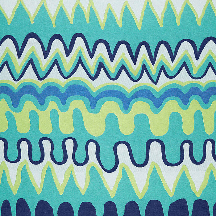 Schumacher Zig Zag Weave Laguna Fabric 65330