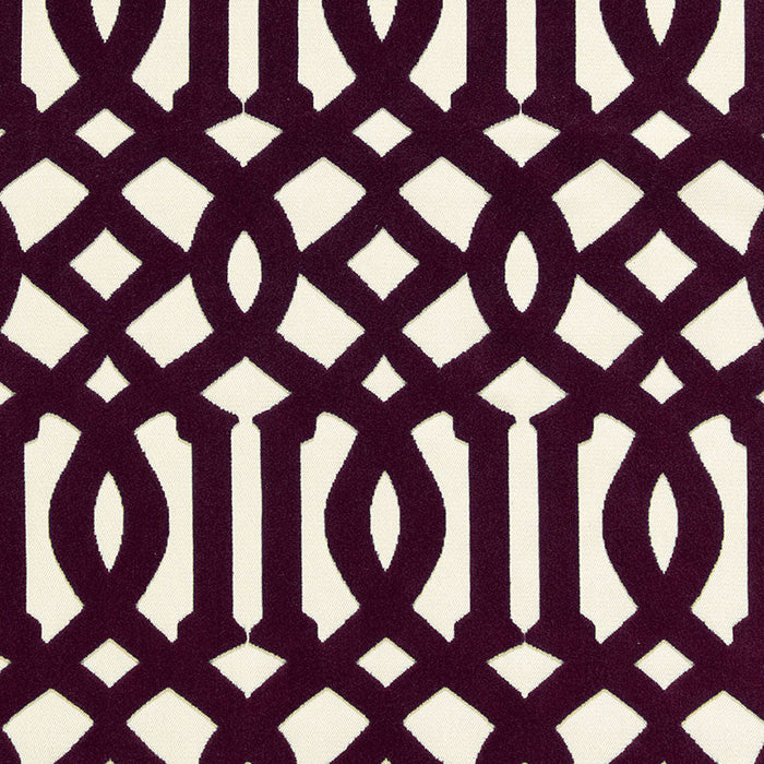 Schumacher Imperial Trellis Velvet Byzantine Fabric Sample 65592