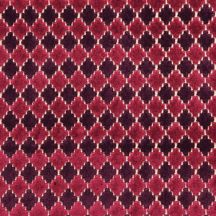 Schumacher Marrakesh Velvet Black Cherry Fabric Sample 65640