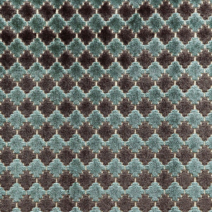 Schumacher Marrakesh Velvet River Fabric Sample 65641