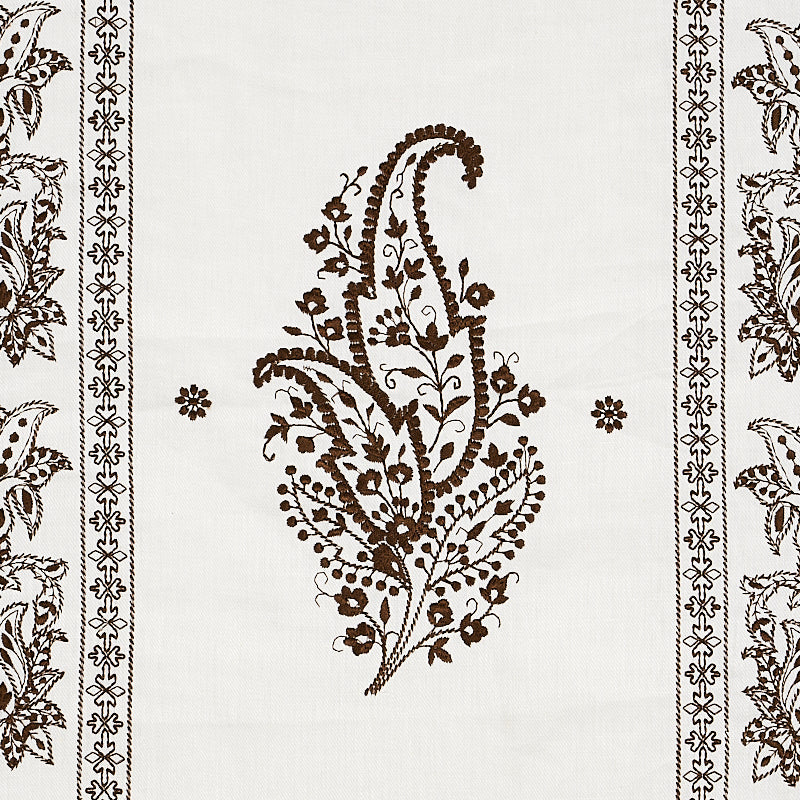 Schumacher Jaipur  Brown Fabric Sample 65801