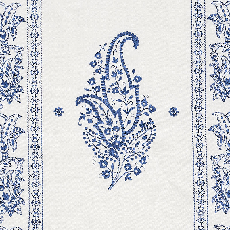 Schumacher Jaipur  Blue Fabric 65802