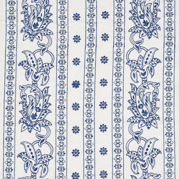 Schumacher Jaipur  Blue Fabric 65802