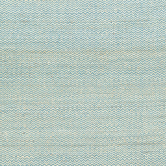 Schumacher Alhambra Weave Sky / Ivory Fabric Sample 65834