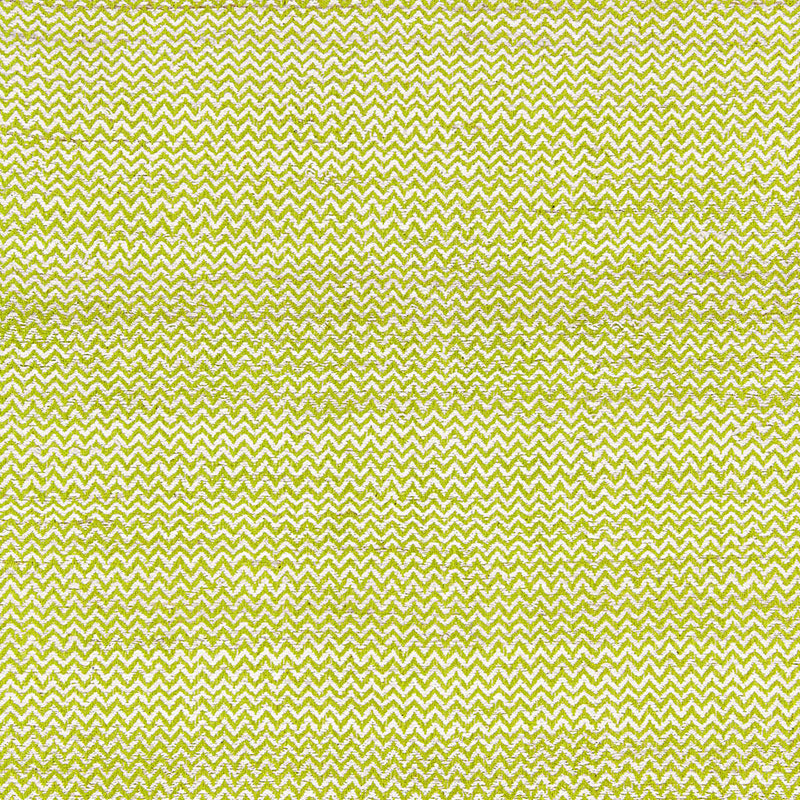 Schumacher Alhambra Weave Lime / Ivory Fabric 65835