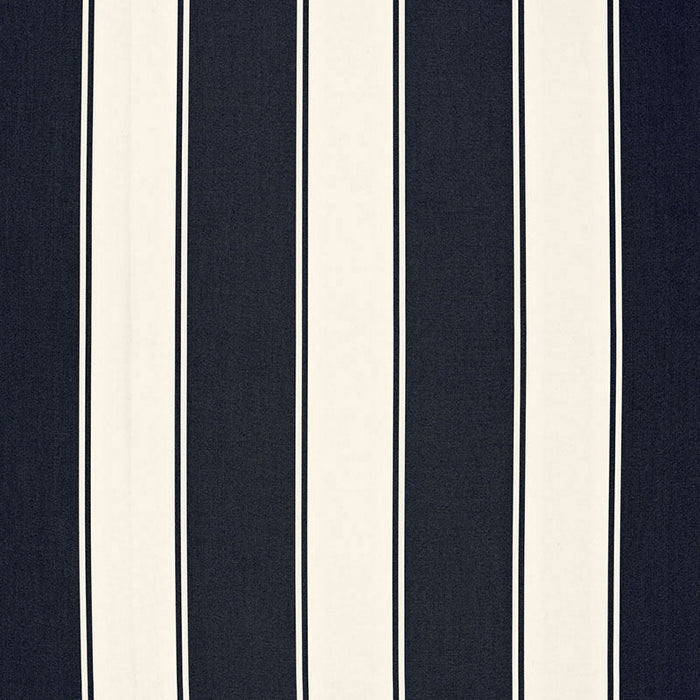 Schumacher Cannes Awning Stripe Denim Fabric Sample 65892