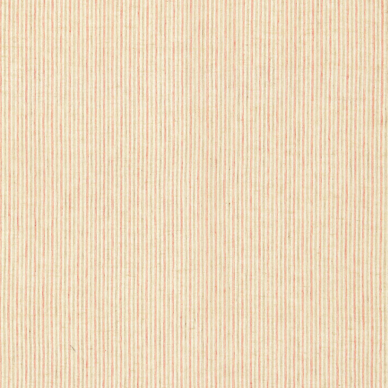 Schumacher Mackay Linen Stripe Red Earth Fabric 65990