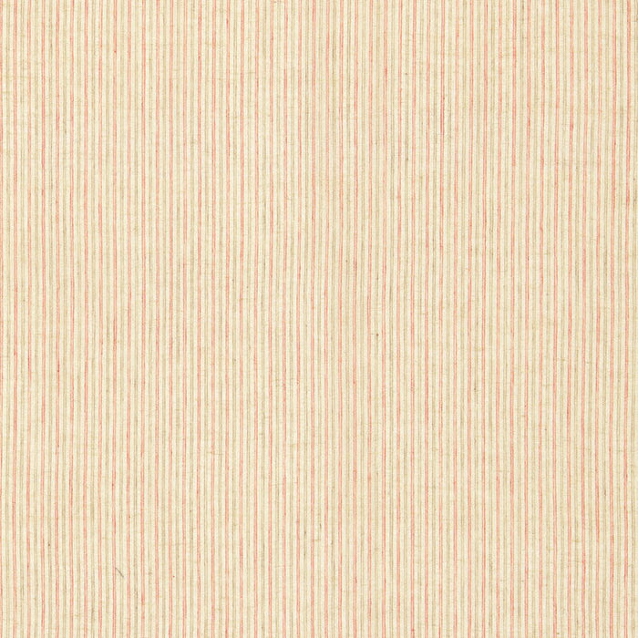 Schumacher Mackay Linen Stripe Red Earth Fabric Sample 65990