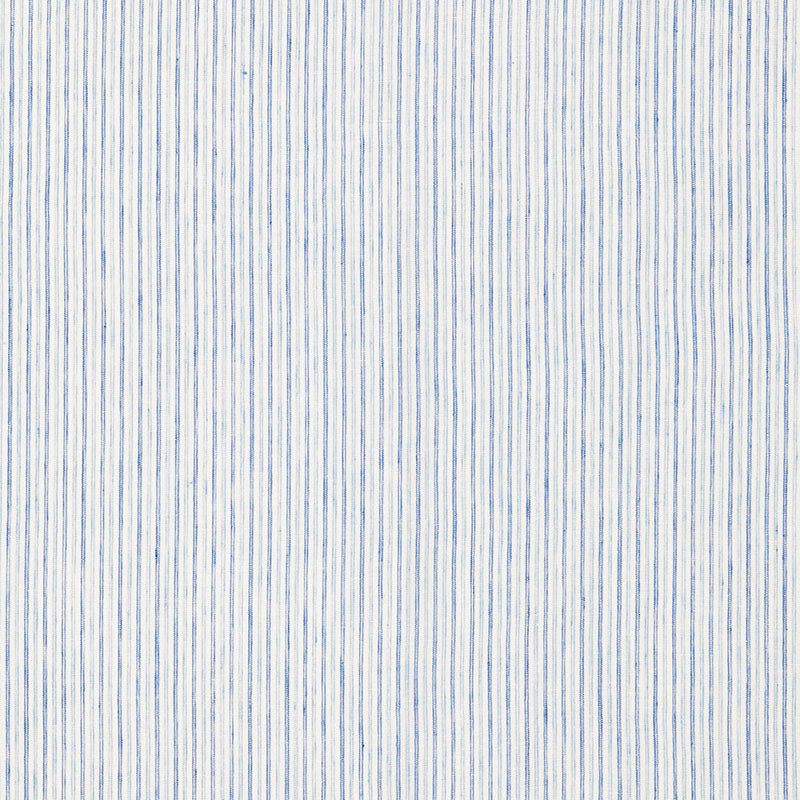 Schumacher Mackay Linen Stripe Sky Fabric 65993