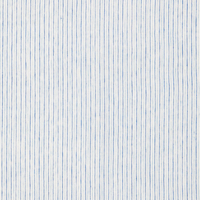 Schumacher Mackay Linen Stripe Sky Fabric 65993