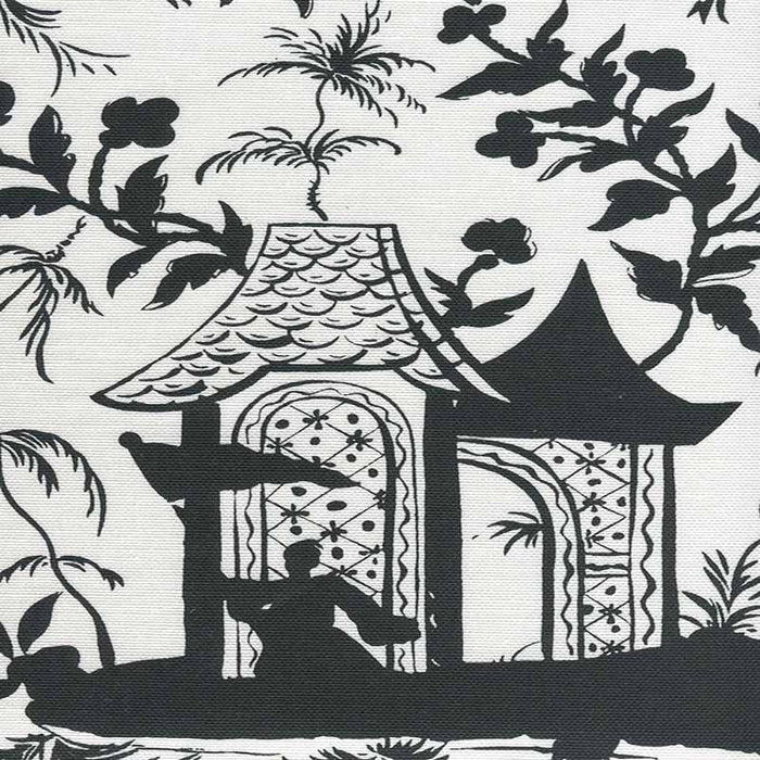 China Seas Lyford Pagoda Petite Black Fabric 6600-15WLC