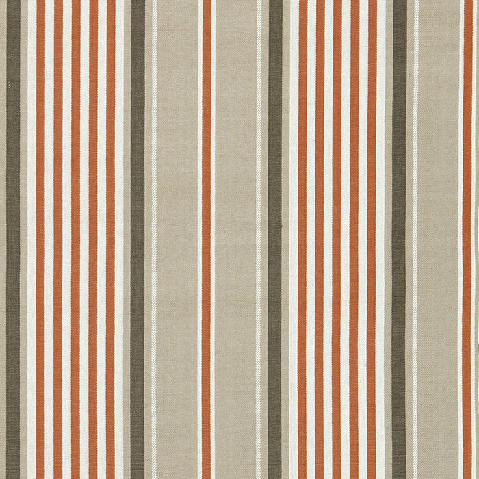 Schumacher Minzer Cotton Stripe Valencia Fabric Sample 66010