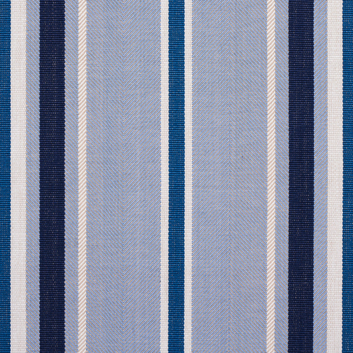 Schumacher Minzer Cotton Stripe Blue Fabric 66014