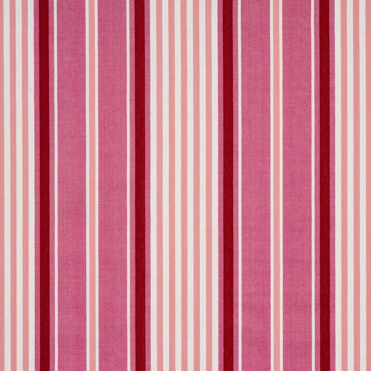 Schumacher Minzer Cotton Stripe Pink Fabric 66016