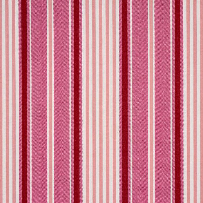 Schumacher Minzer Cotton Stripe Pink Fabric 66016