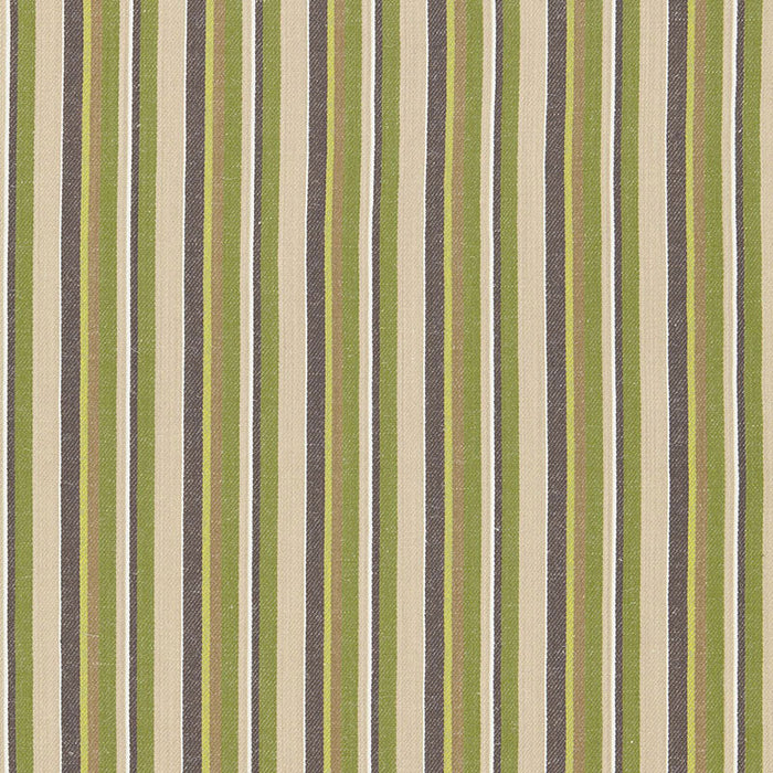 Schumacher Kiawah Stripe Vert Fabric Sample 66031