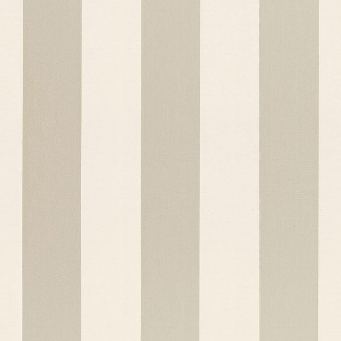 Schumacher Beaufort Awning Stripe Platinum Fabric Sample 66040