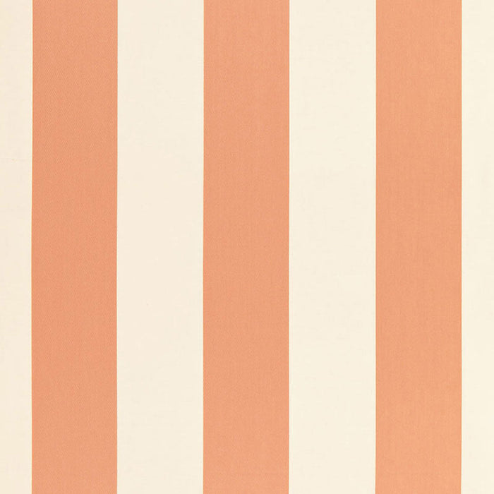 Schumacher Beaufort Awning Stripe Peche Fabric Sample 66043