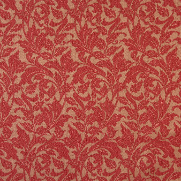 Charlotte Ruby/leaf Fabric Sample 6606