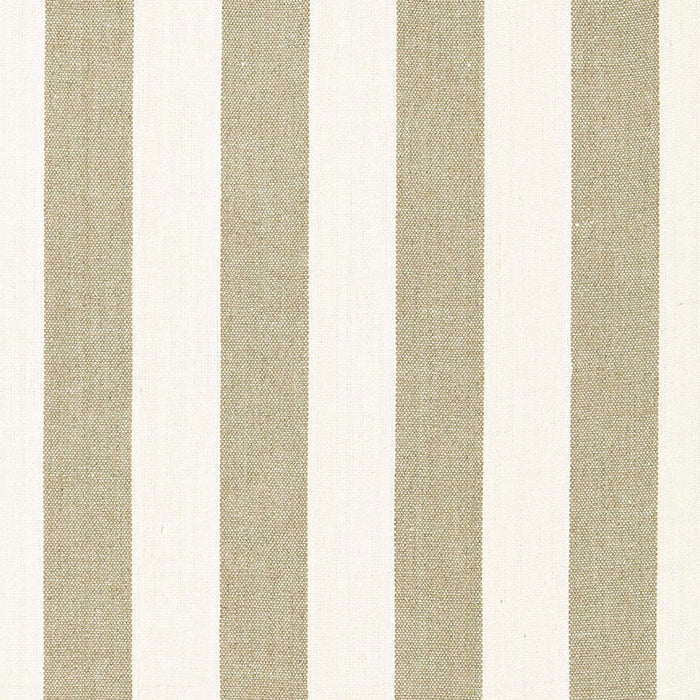 Schumacher Augustin Linen Stripe Linen / Ivory Fabric Sample 66071