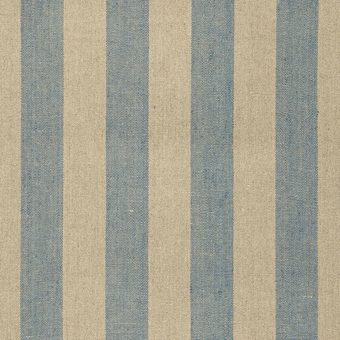 Schumacher Augustin Linen Stripe Denim / Linen Fabric Sample 66073