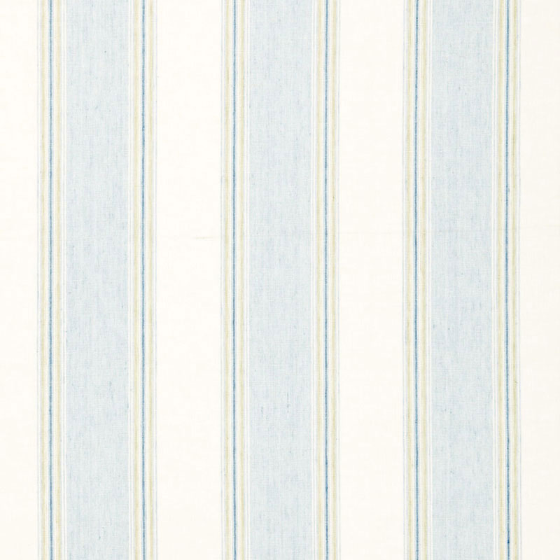 Schumacher Savannah Linen Stripe Chambray Fabric 66082