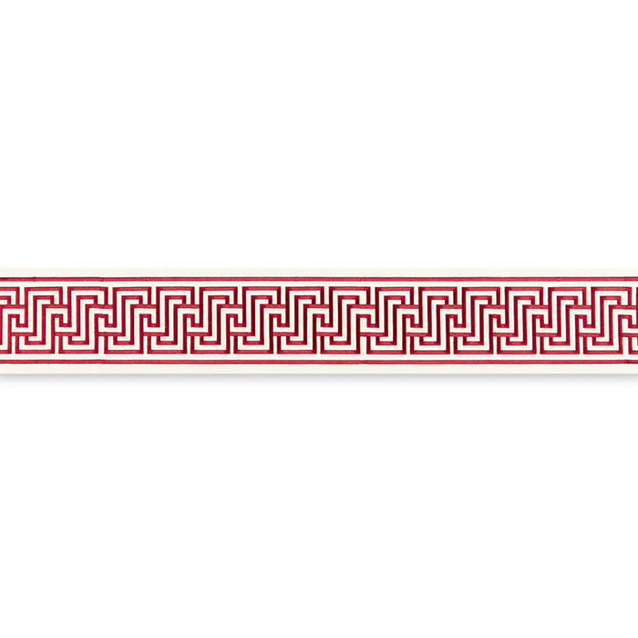 Schumacher Labyrinth Tape Ruby Trim 66141