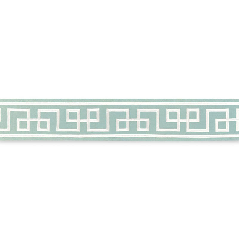 Schumacher Octavius Tape Aqua Marine Trim 66161