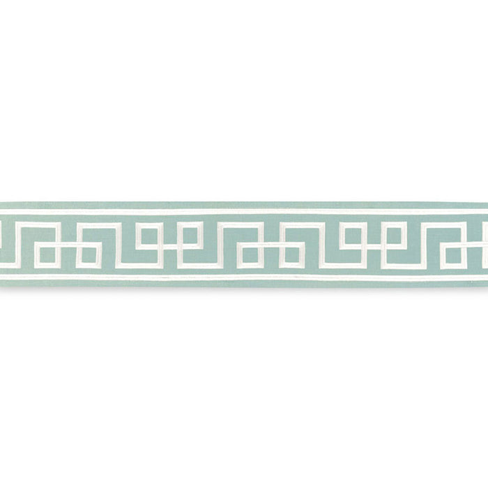 Schumacher Octavius Tape Aqua Marine Trim 66161