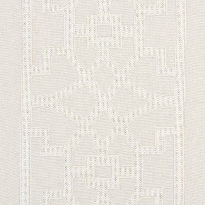 Schumacher Don'T Fret Ivory Fabric Sample 66185