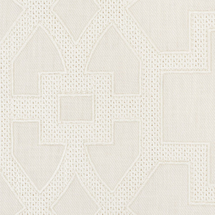 Schumacher Don'T Fret Ivory Fabric Sample 66185