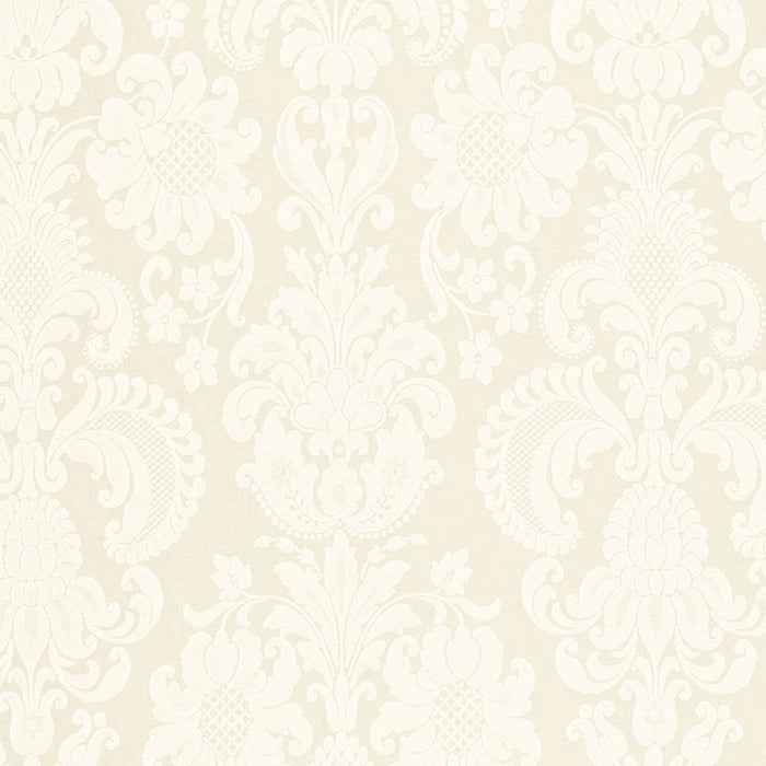 Schumacher Kirkmicha Jacquard Madras Ecru Fabric 66371