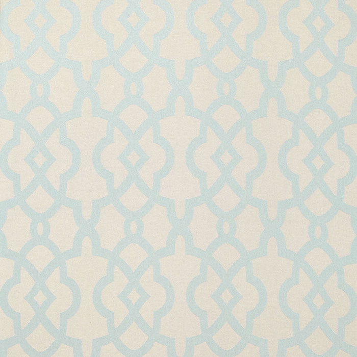 Schumacher Lincent Weave Aqua Fabric Sample 66420