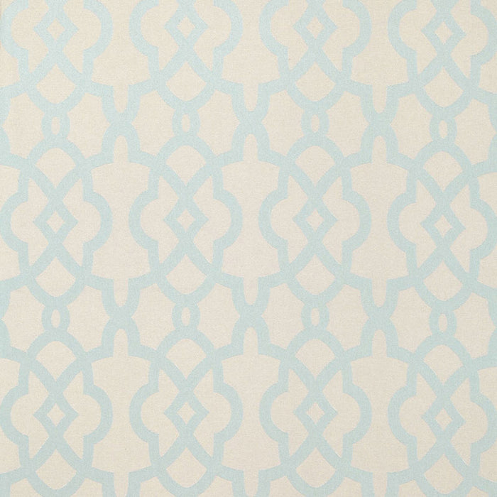 Schumacher Lincent Weave Aqua Fabric 66420