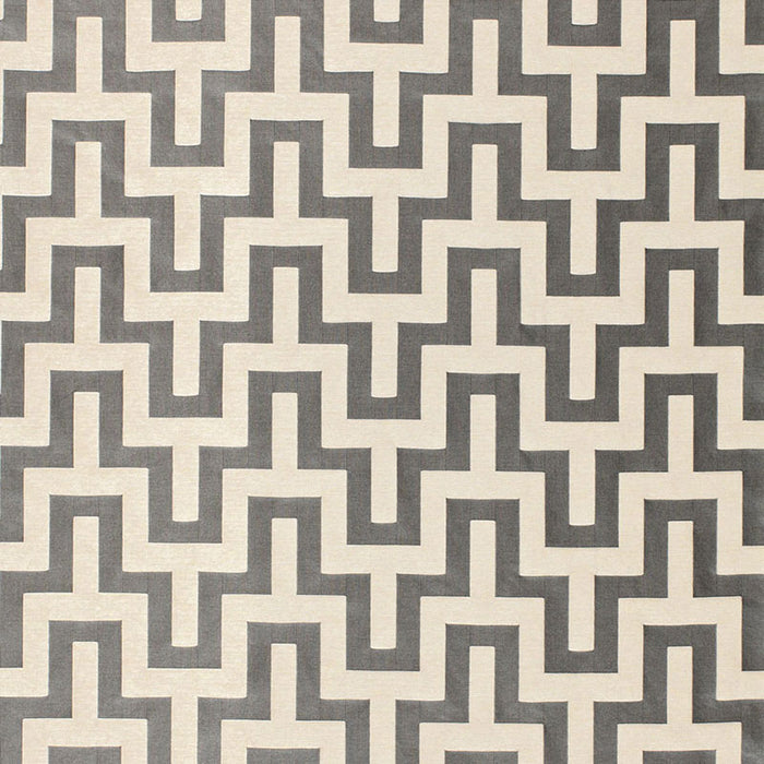 Schumacher Maubray Weave Graphite Fabric 66552