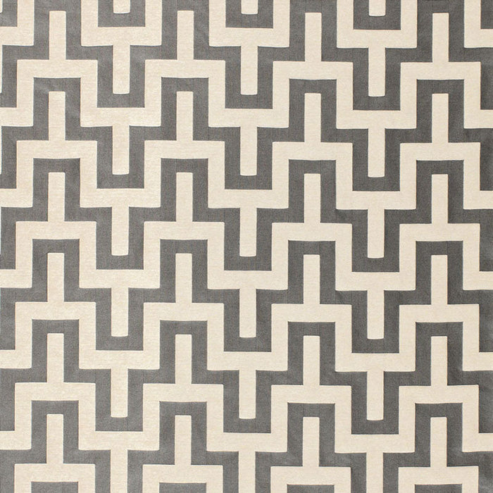 Schumacher Maubray Weave Graphite Fabric Sample 66552