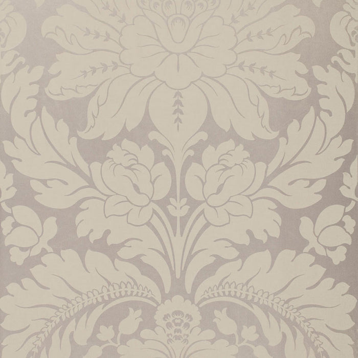 Schumacher Anvers Damask Nickel Fabric 66562