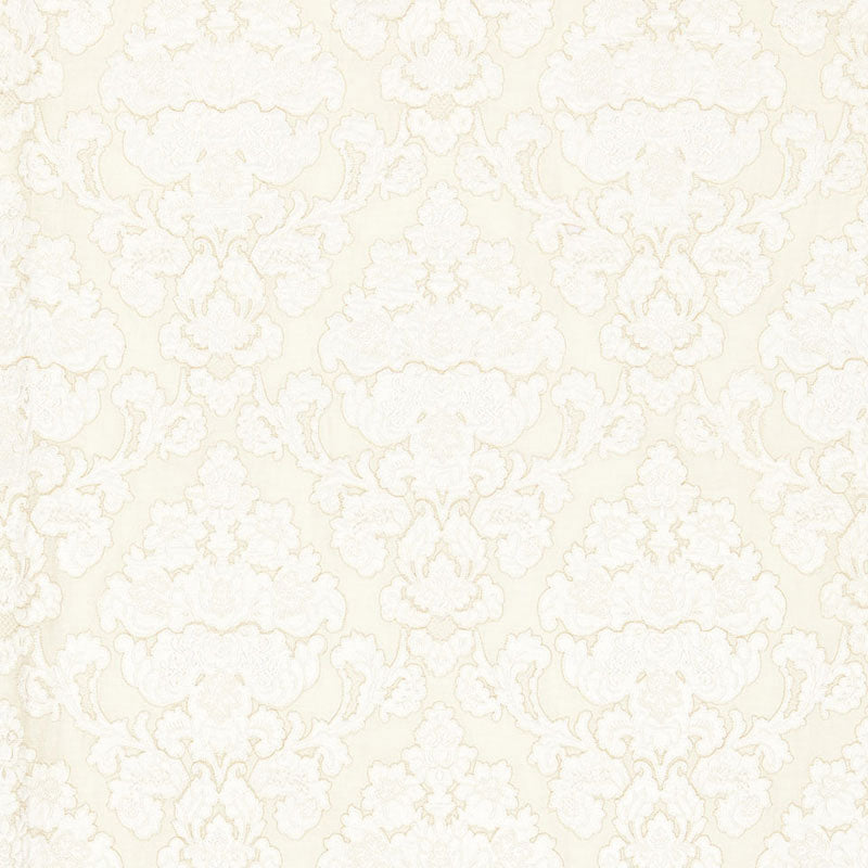 Schumacher Montalcino Applique Damask Champagne Fabric 66592