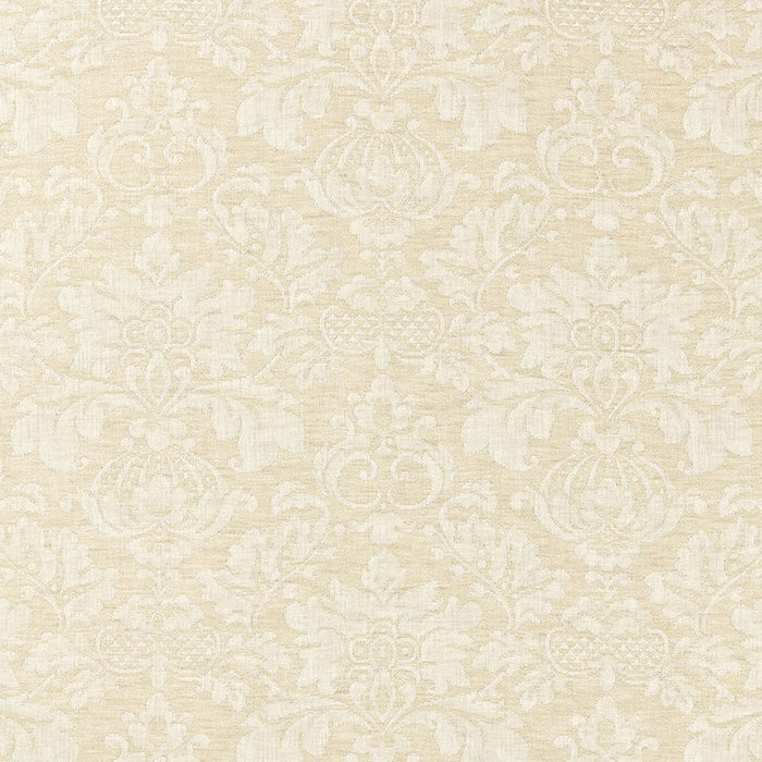 Schumacher Montisi Linen Damask Buttermilk Fabric Sample 66621