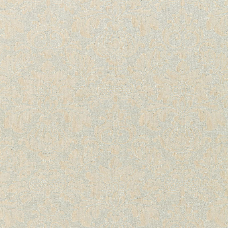 Schumacher Montisi Linen Damask Moonstone Fabric 66622