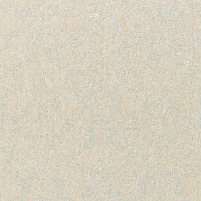 Schumacher Montisi Linen Damask Moonstone Fabric Sample 66622