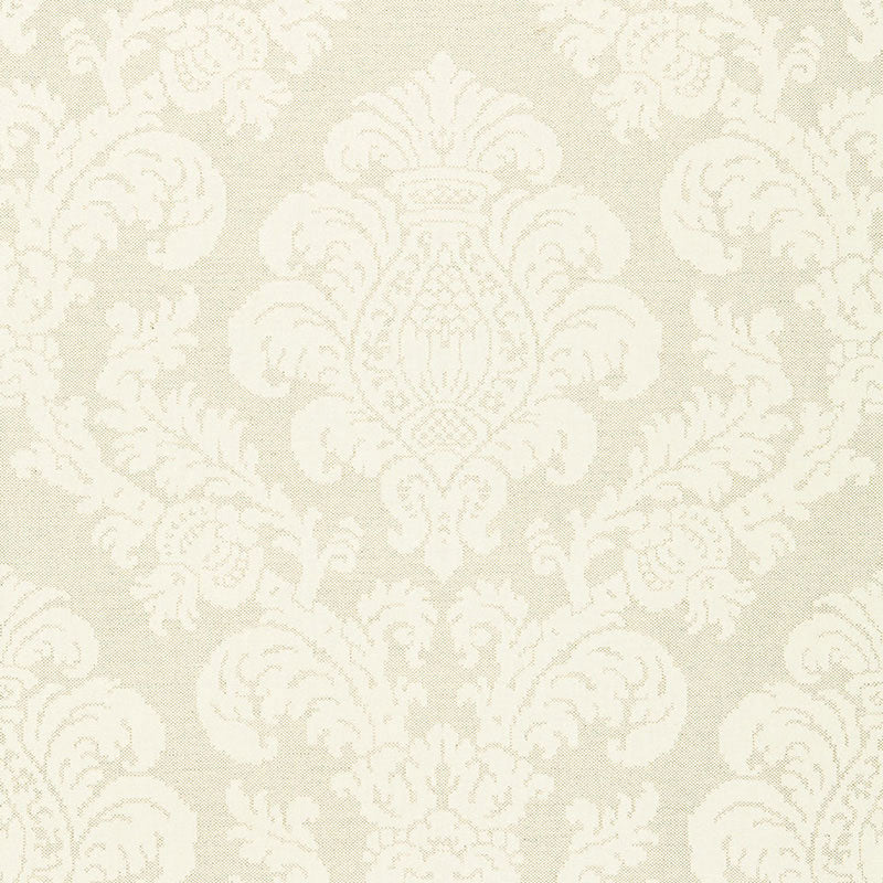 Schumacher Firenze Linen Damask Oat Fabric 66630