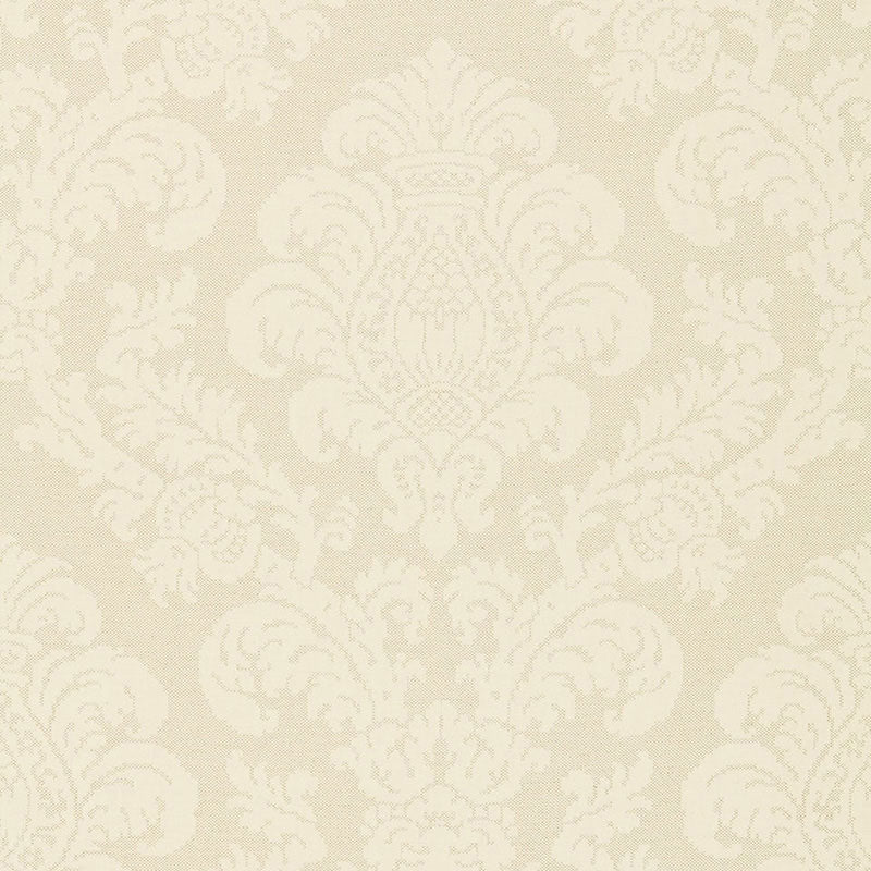 Schumacher Firenze Linen Damask Sesame Fabric 66632