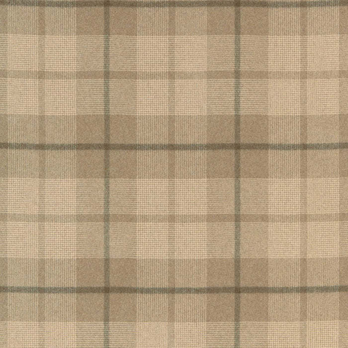 Schumacher Montana Wool Plaid Buckskin Fabric Sample 66660