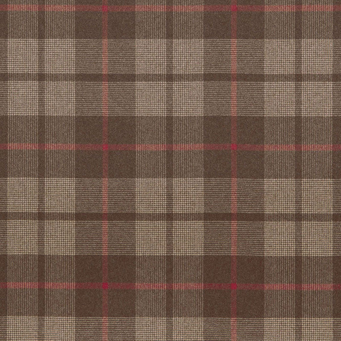 Schumacher Montana Wood Plaid Java Fabric Sample 66662