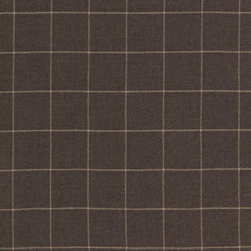 Schumacher Bancroft Wool Plaid Sable Fabric 66770