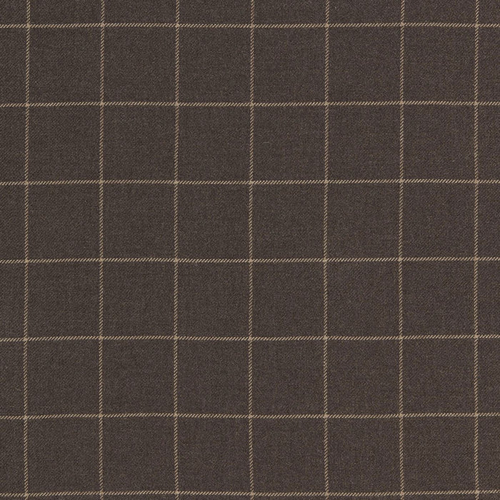 Schumacher Bancroft Wool Plaid Sable Fabric Sample 66770