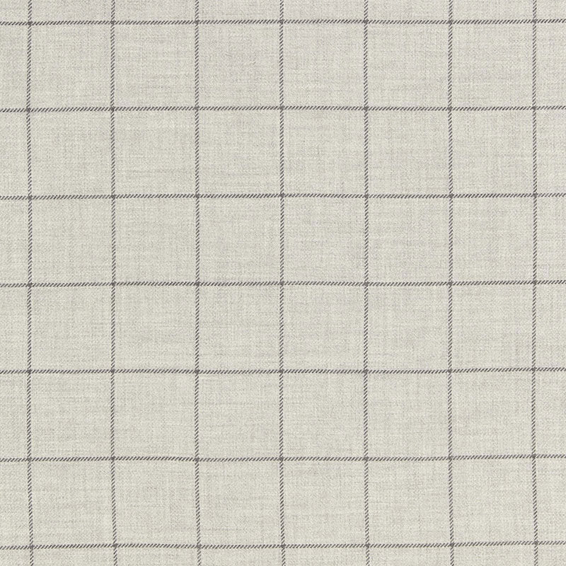 Schumacher Bancroft Wool Plaid Fog Fabric 66772